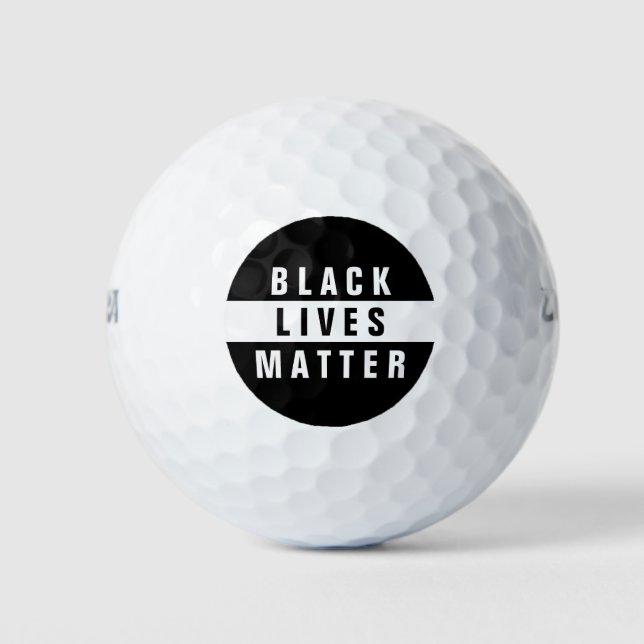 Balles De Golf Black Lives Matter Deux Tons (Devant)