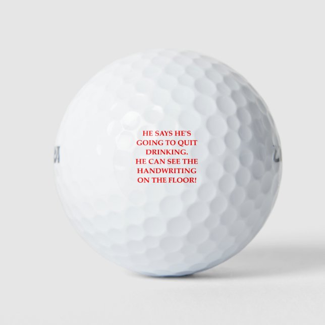 Balles De Golf Blague à boire (Devant)