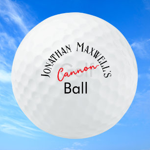 Balles De Golf Blague de mauvais golfeur drôle Typographie grasse