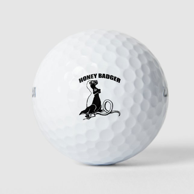 Balles De Golf Blaireau de miel (Devant)