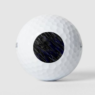 Balles De Golf Bleu noir marbré