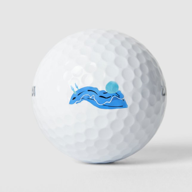 BALLES DE GOLF BLEUE DE MER BLEU (Devant)