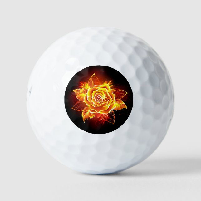 Balles De Golf Blooming Fire Rose (Devant)