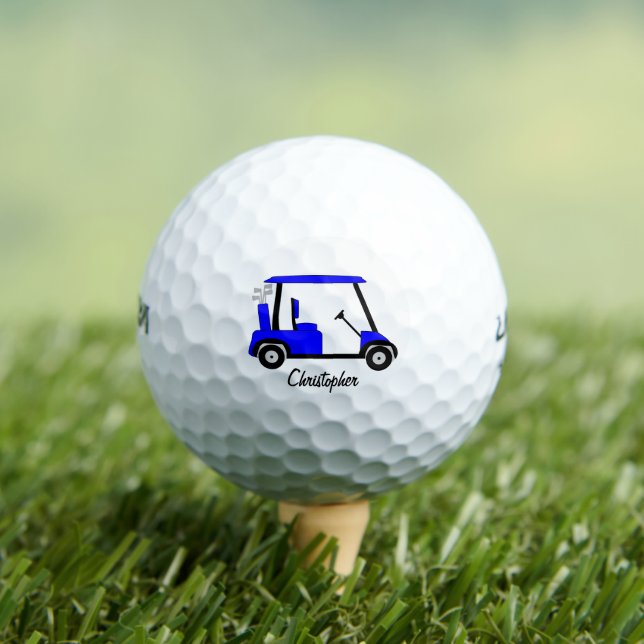 Balles De Golf Blue Golf Buggy Design (T-shirt Insitu)