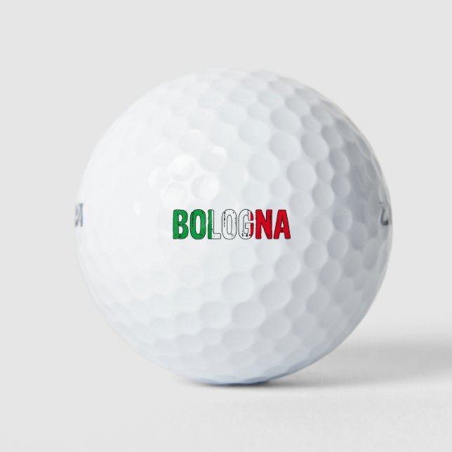 Balles De Golf Bologne Italie, j'aime Bologne (Devant)