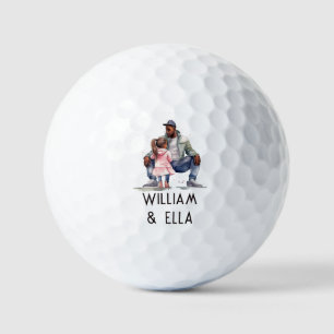 Balles De Golf Bond père noir et fille
