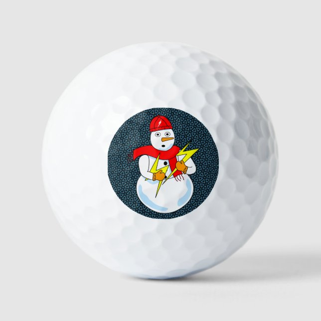 Balles De Golf Bonhomme de neige électrique (Recto)