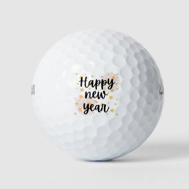 Balles De Golf Bonne année (Devant)