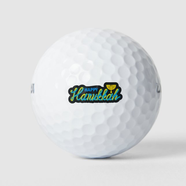 Balles De Golf Bonne Hanoukka (Devant)