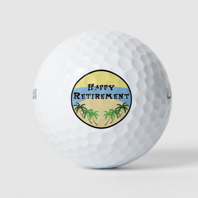 Balles De Golf Bonne retraite (Devant)