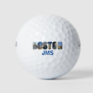 Balles De Golf Boston MA City Voyage Photos Monogrammes Initiales