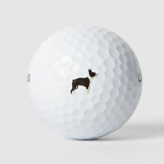 Balles De Golf Boston Terrier (Devant)