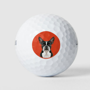Balles De Golf Boston Terrier Pet Thème