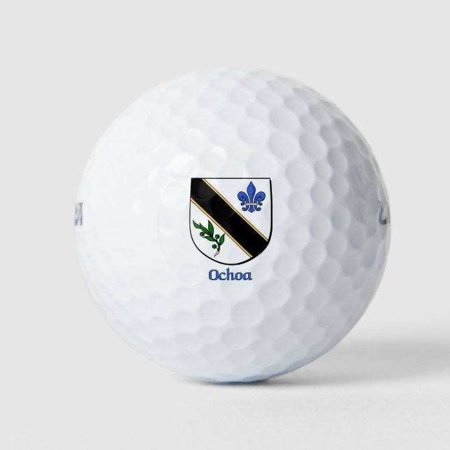 Balles De Golf Bouclier héraldique d'Ochoa (Devant)
