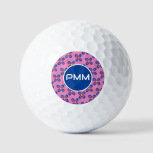 Balles De Golf Boule de golf à fleurs roses customisées