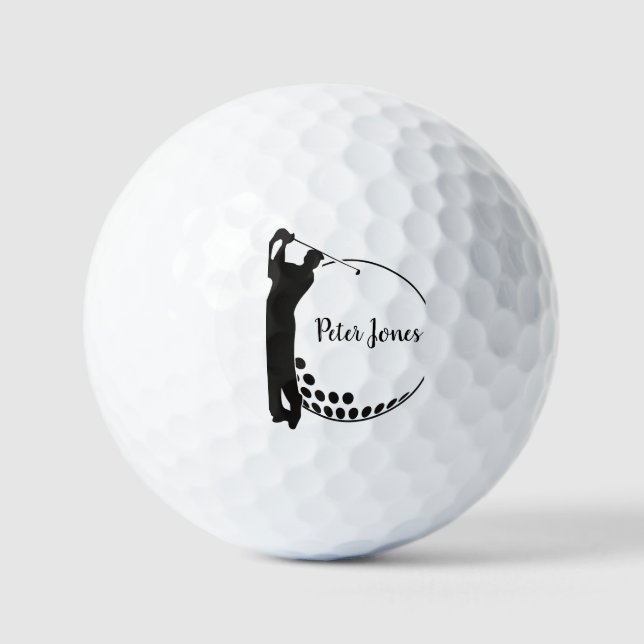 Balles De Golf Boule de golf avec nom modifiable. (Recto)