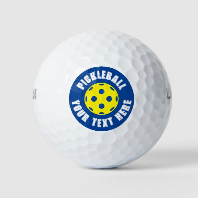 Balles De Golf Boule de golf personnalisée avec logo jaune (Devant)
