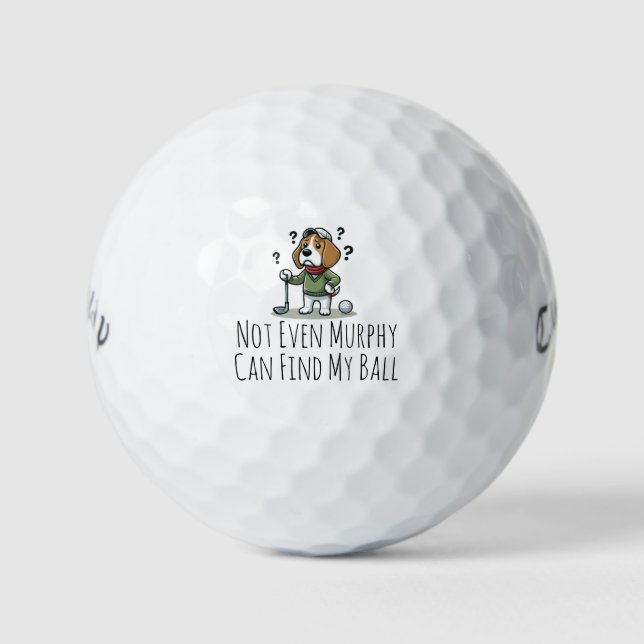 Balles De Golf Boule De Golf Personnalisée - Même Mon Chien Ne Pe (Devant)