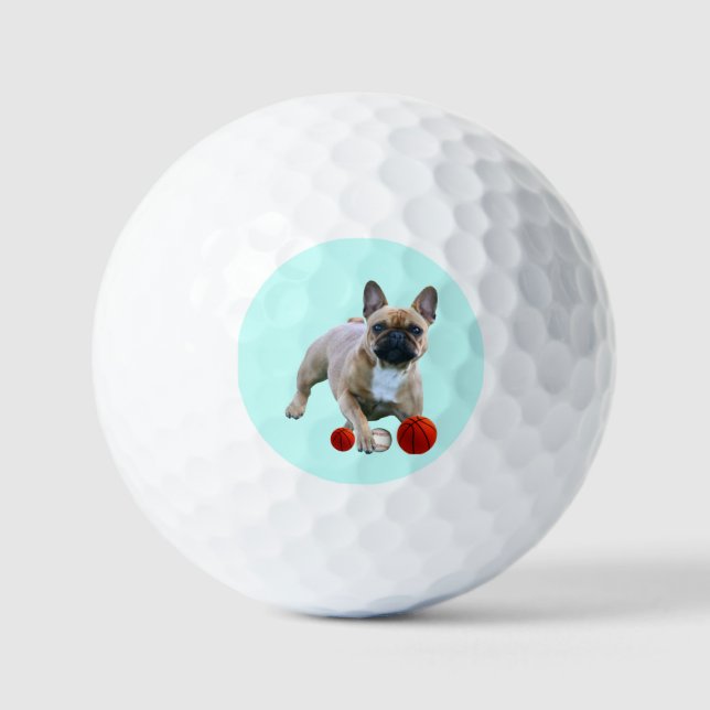 Balles de golf bouledogue français (Recto)