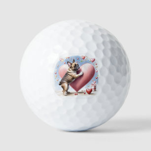 Balles De Golf Bouledogue français saut à cœur French Bulldog