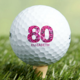 Balles De Golf Boules de golf 40e anniversaire moderne 80 initial
