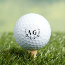 Boules de golf avec Initiales Monogrammes personna