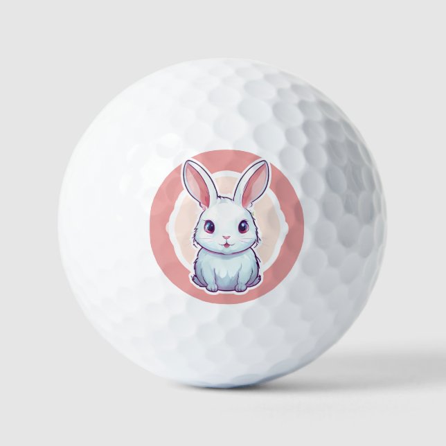 Balles De Golf boules de golf de lapin mignon (Recto)