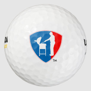 Balles De Golf Boules de golf de logo de BBQ