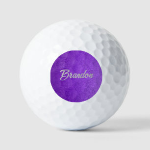 Balles De Golf Boules de golf en cuir violet
