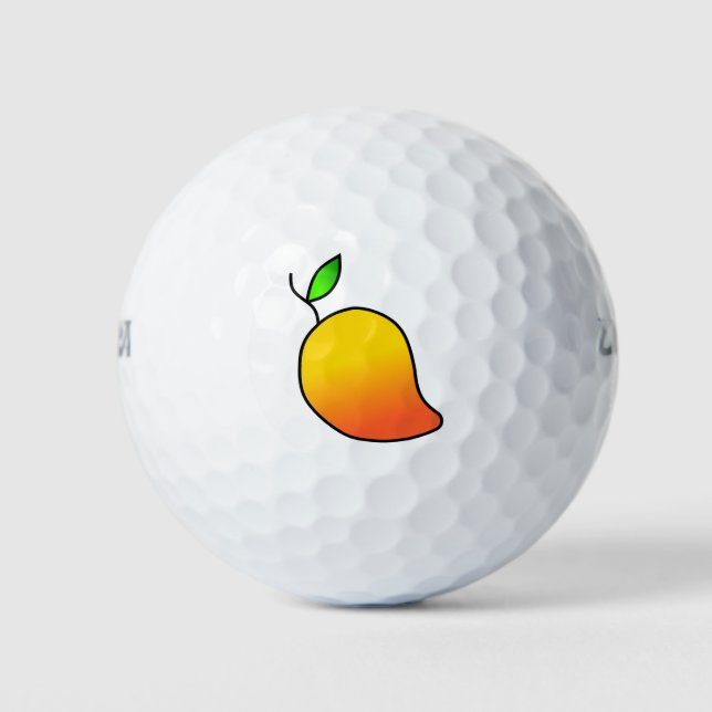 Balles De Golf Boules de golf Fruit Mango (Devant)