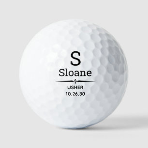 Balles De Golf Boules de golf Monogramme Usher