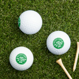 Balles De Golf Boules de golf personnalisées «Que le parcours soi