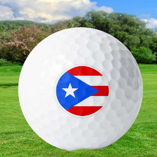 Balles De Golf Boules de golf Porto Rico, golfeurs à drapeau / Pa
