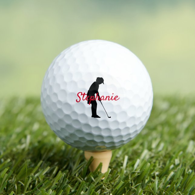 Balles De Golf Boules de golf pour femmes personnalisées (T-shirt Insitu)