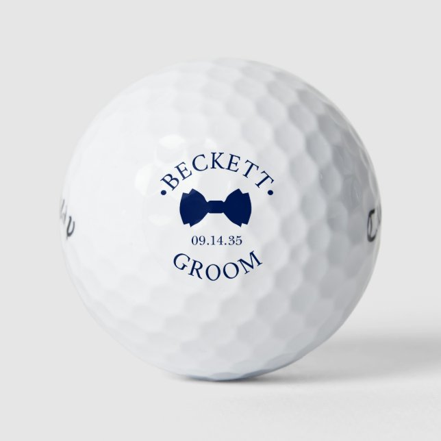 Balles De Golf Bow Tie Groom (Devant)