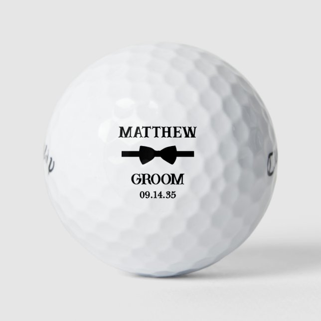 Balles De Golf Bow Tie Groom (Devant)