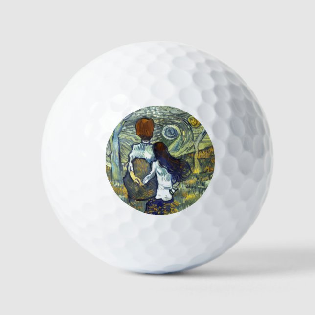 BALLES DE GOLF BOY AND GIRFRIEND (Recto)