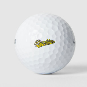 Balles De Golf Brooklyn Logo Gold Embossé