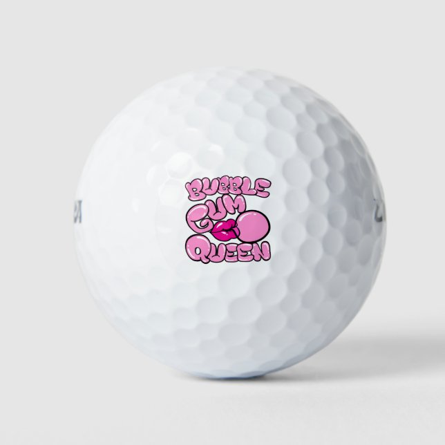 Balles De Golf Bubblegum Queen (Devant)