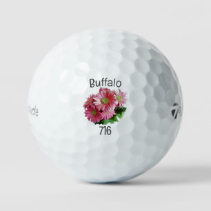 Balles De Golf Buffalo 716 Gerber Daisy Glolf Balls