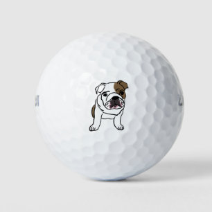 Balles De Golf Bulldog Anglais Cadeaux Chemises Nope Lazy English