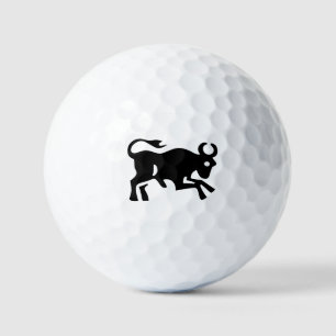 Balles De Golf Bullish Black taureau bovin agressif pointu