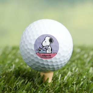 Balles De Golf cacahuètes   Snoopy à la machine à écrire