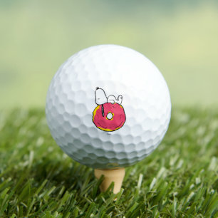 Balles De Golf cacahuètes Snoopy Donut rose