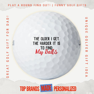 Balles De Golf Cadeau Anniversaire Homme Drôle Golf Papa Difficil