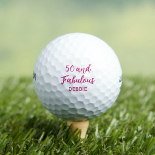 Balles De Golf Cadeau d'anniversaire 50 ans pour maman – Rose 50