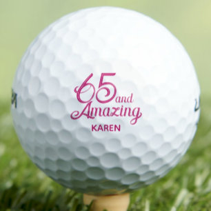 Balles De Golf Cadeau d'anniversaire 65 ans pour ami personnalisé