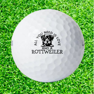 Balles De Golf Cadeau d'anniversaire pour Rottweiler