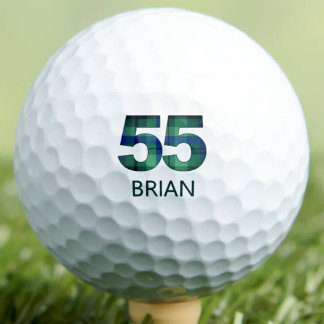 Balles De Golf Cadeau de 55e anniversaire de mariage personnalisé