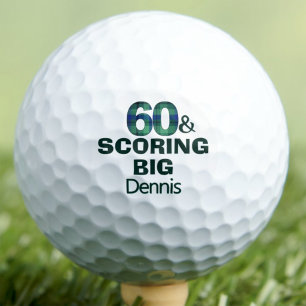Balles De Golf Cadeau de 60 ans pour papapa drôle Scoring Big